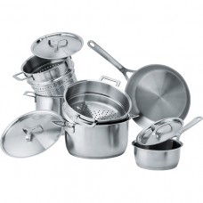 Set de vase din 9 piese Franke A di Alessi 112.0500.078