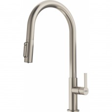 Baterie de bucătărie cu capăt extractibil cu funcție filtrare Franke Maris Slim J Clear Water 120.0736.604 inox