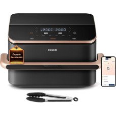 Friteuza cu aer cald Cosori Dual Blaze Twinfry CAF-TF101S-AEUR, 2800W, 10l, negru 