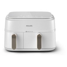 Friteuza dubla cu aer cald Philips Seria 3000 NA353/10, 3.0kg, 9.0l, 2750W, alb
