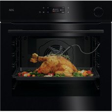 Cuptor cu funcție de abur MealAssist seria 7000 AEG NBR7P631SB, SteamCrisp, piroliza, 72 l, Clasa A+, Wi-Fi, negru