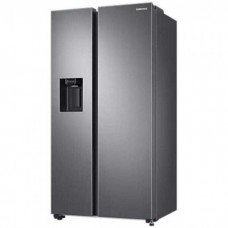 Side by side Samsung RS68A8831S9/EF, 609 l, No Frost, Twin Cooling Plus, Compresor Digital Inverter, Dozator apa, Clasa E, H 178 cm, Inox