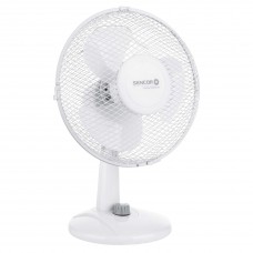 Ventilator de masa Sencor SFE 2327WH, 30 W, Diametru 23 cm, 2 trepte de viteza, functie de oscilare