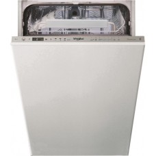 Mașină de spălat vase încorporabilă Whirlpool WSIO3T223PCEX, 6th sense, 10 seturi, 7 programe, 45 cm, Clasa E, panou comanda inox