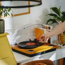 Player vinil Adler AD 1914 Wood Bluetooth/MP3/USB/RCA/recording