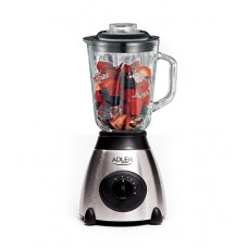 Blender de masa Adler AD 4070, 600 W, 1.5 l, Negru/Argintiu