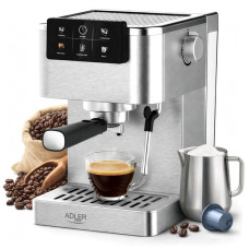 Espressor manual Adler AD 4390 - 20 bar, oţel inoxidabil