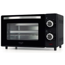 Mini cuptor Adler AD 6032, 1000W, 230 de grade, 9L, temporizator, negru