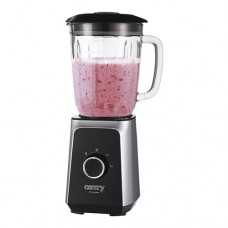 Blender de masa Camry CR 4077, 1000 W, 22.000 rpm, bol sticla 1.5L, 4 lame, functie smoothie, zdrobire gheata, Inox / negru