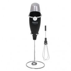 Mixer Frappe cu suport Camry CR 4501, 2xAA, suport de depozitare, batator de oua, negru