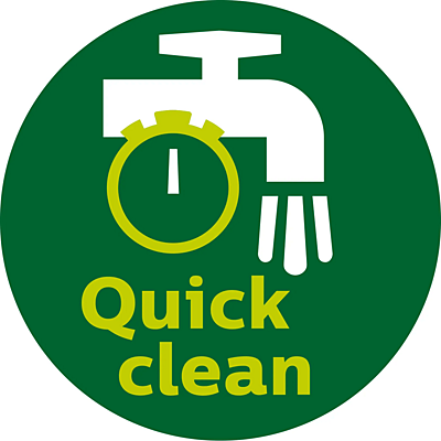 QuickClean şi toate componentele demontabile lavabile &icirc;n maşina de spălat vase