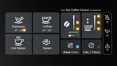 Ajustează intensitatea aromei şi cantitatea cu My Coffee Choice