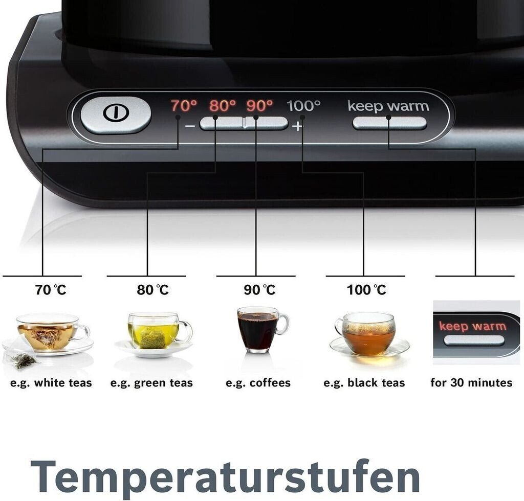 Fierbător de apă Bosch TWK8613P Styline Black