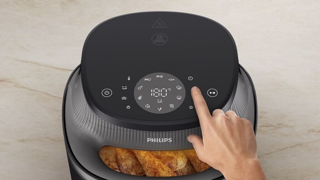 Аэрогриль Philips NA342/00, 7.2л, 16 функций, черный, Серия 3000