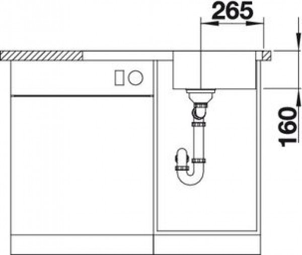 Кухонная мойка Blanco Lantos 45 S-IF Compact 519059