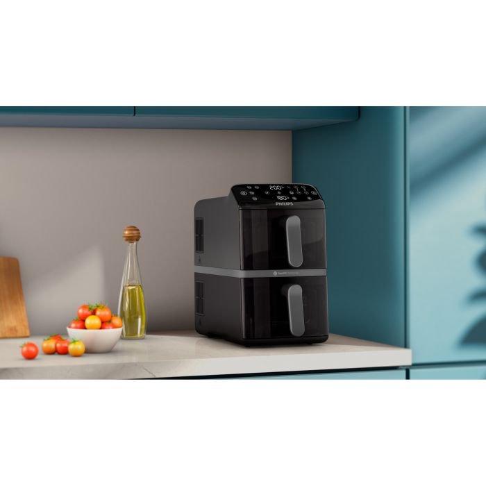 Двухсекционная аэрофритюрница с двумя корзинами Philips Серия 4000 NA460/00,13 режимов, 10.0л, 2750Вт