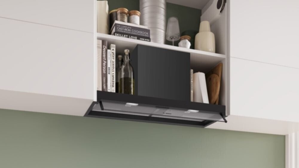 Hotă încorporabilă Bosch DBB85CC60, 582 m³/h, 80 cm, negru