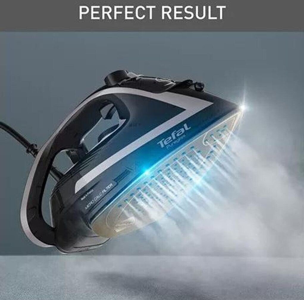 Утюг с паром Tefal Puregliss FV8062, 3000 Вт, Durilium AirGlide, черный/серый