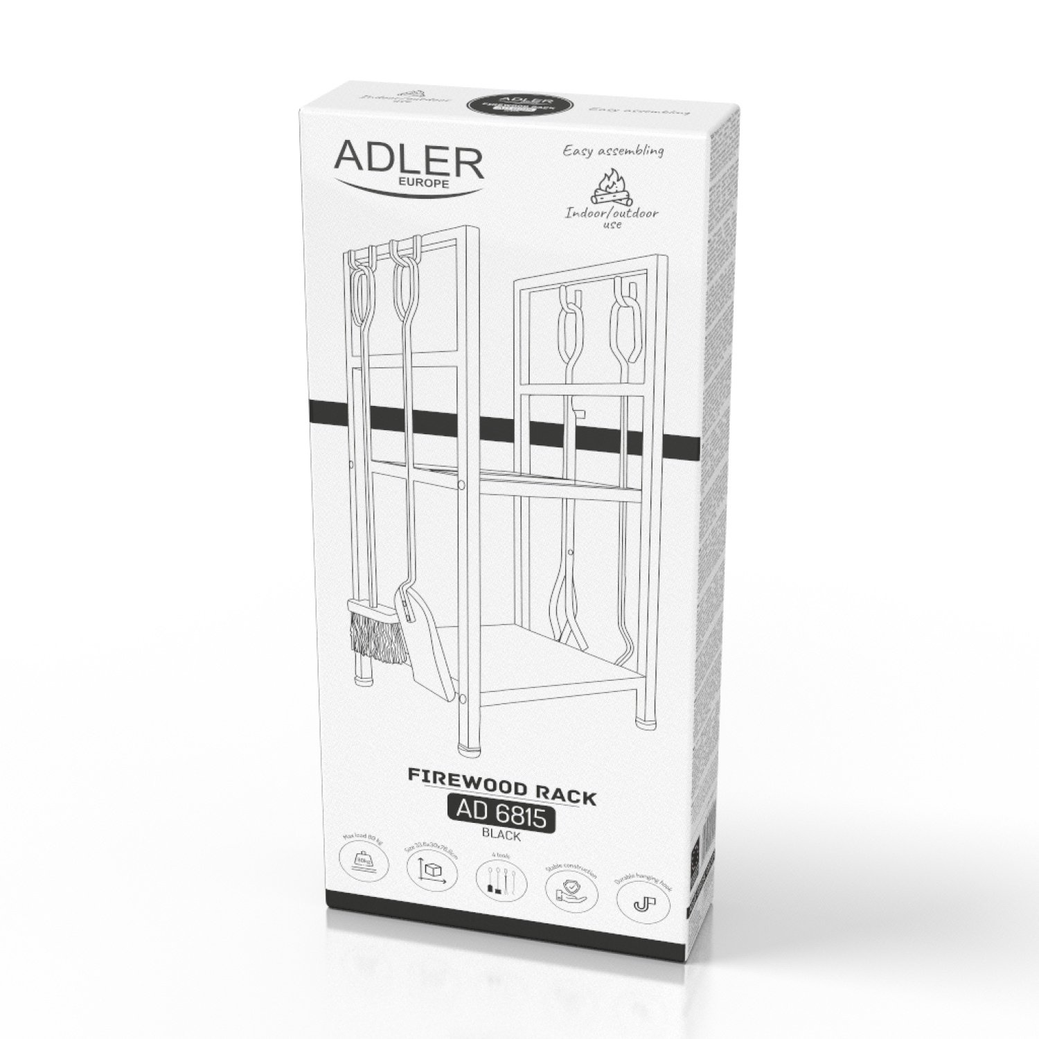 Подставка для дров с инструментами Adler AD 6815