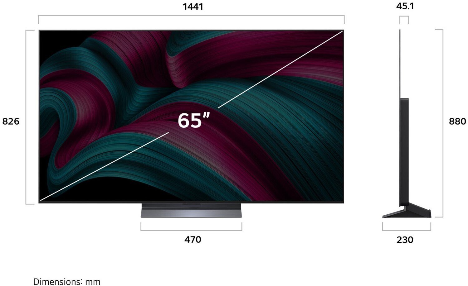 Televizor LG OLED65C52LA, Ultra HD 4K, HDR, 164 cm