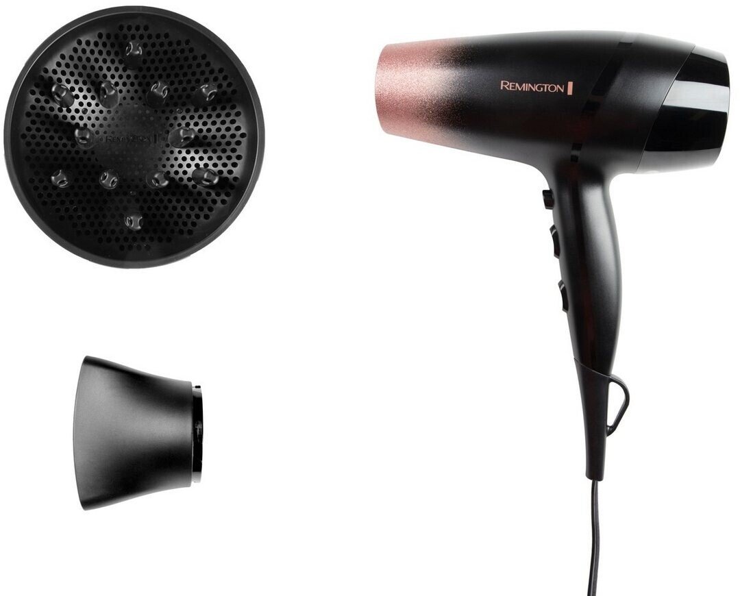 Uscător de păr Remington Rose Shimmer D5305, 2200W, 2 viteze, 3 trepte temperatura