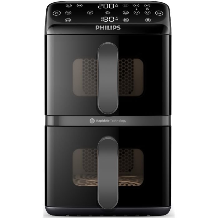 Двухсекционная аэрофритюрница с двумя корзинами Philips Серия 4000 NA460/00,13 режимов, 10.0л, 2750Вт