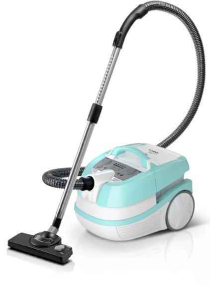 Aspirator multifuncțional Wet&Dry Bosch BWD420HYG, 2000W, alb-bleu