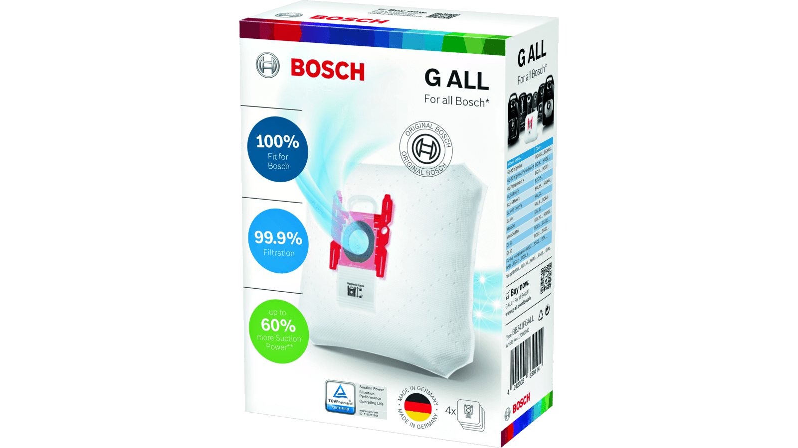 Saci de praf pentru aspiratoare Bosch BBZ41FGALL