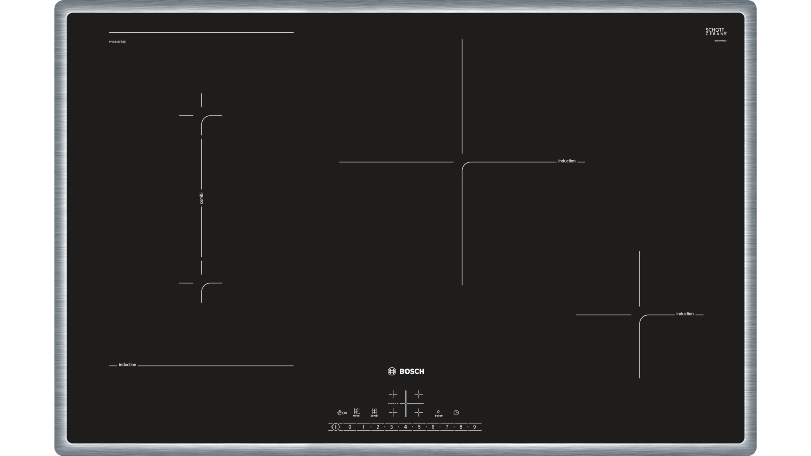 Варочная панель индукционная Bosch PVS845FB5E