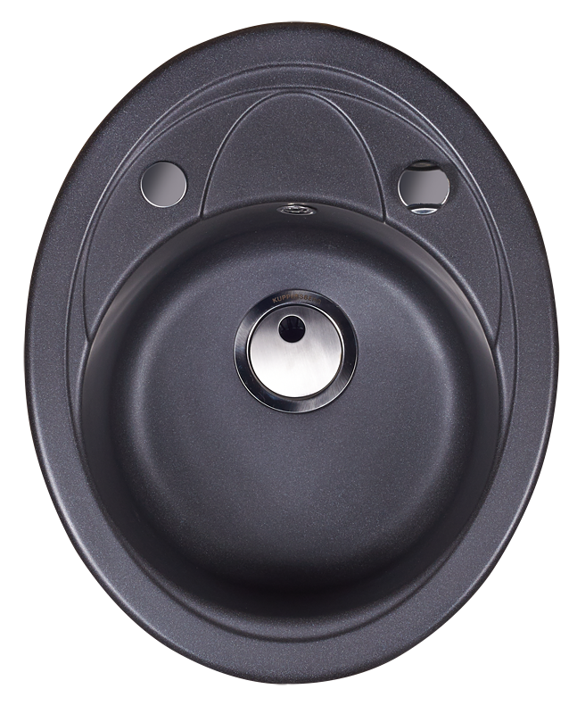Мойка кухонная Kuppersberg CAPRI 1B1D BLACK METAL.