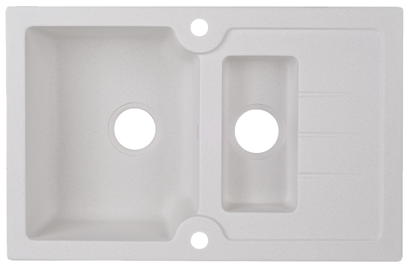 Мойка кухонная Kuppersberg MODENA 1,5B1D WHITE ALABAS.