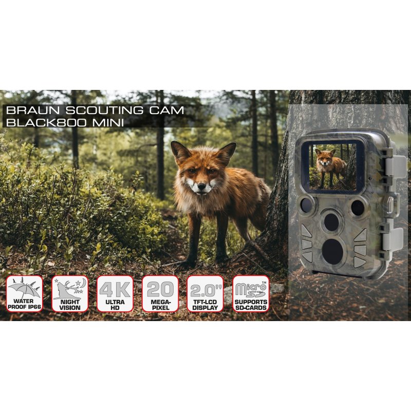 Охотничья камера BRAUN Scouting Cam Black800 Mini ( 57669 )