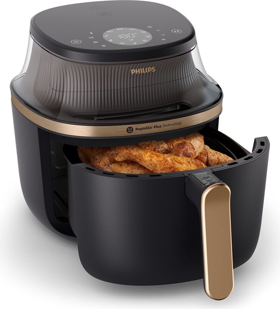 Аэрогриль Philips NA342/00, 7.2л, 16 функций, черный, Серия 3000