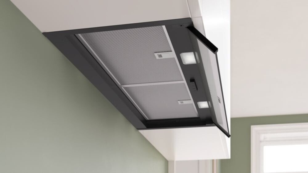 Вытяжка встраиваемая Bosch DBB63BC60, 384 m³/h, 60 см, черная