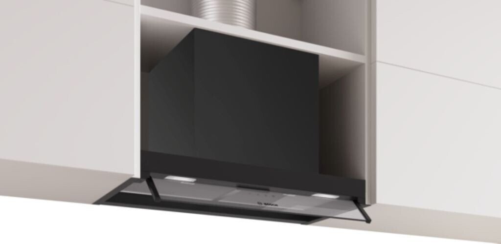 Вытяжка встраиваемая Bosch DBB63BC60, 384 m³/h, 60 см, черная