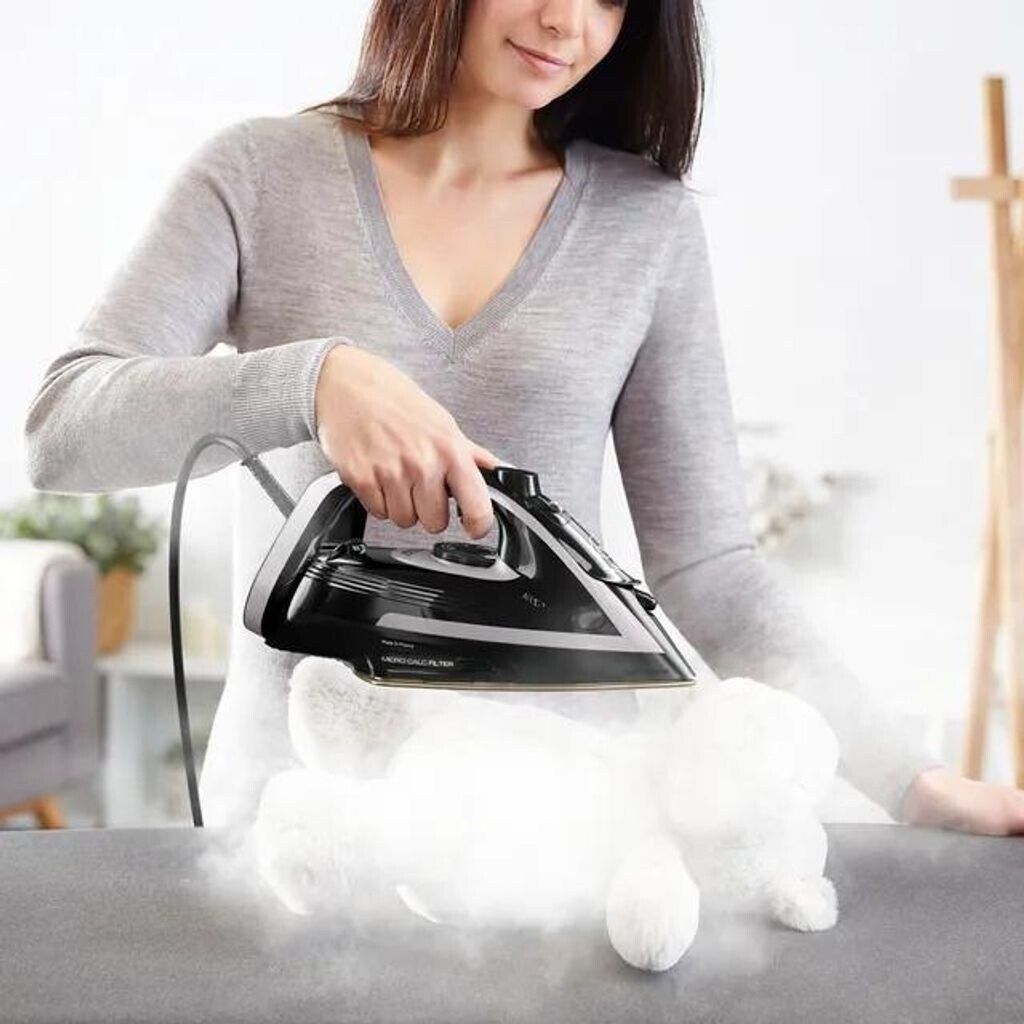 Утюг с паром Tefal Puregliss FV8062, 3000 Вт, Durilium AirGlide, черный/серый