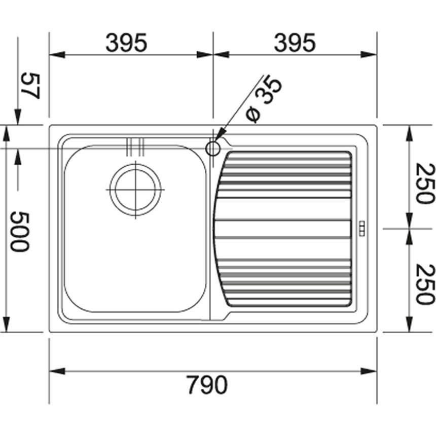 Кухонная мойка Franke Logica Line LLX 611-79 101.0152.578
