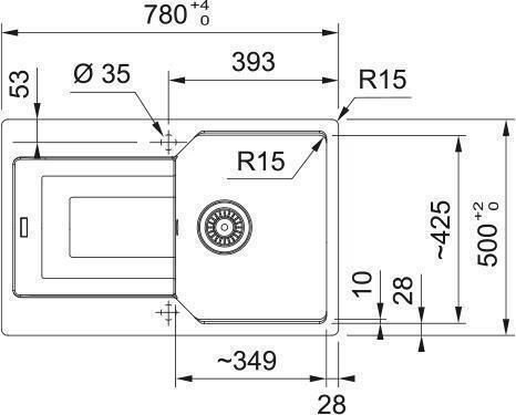 Кухонная мойка Franke Urban UBG 611-78 114.0687.275 черный матовый
