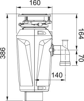 Измельчитель пищевых отходов Franke Slim 125 EU 134.0715.094