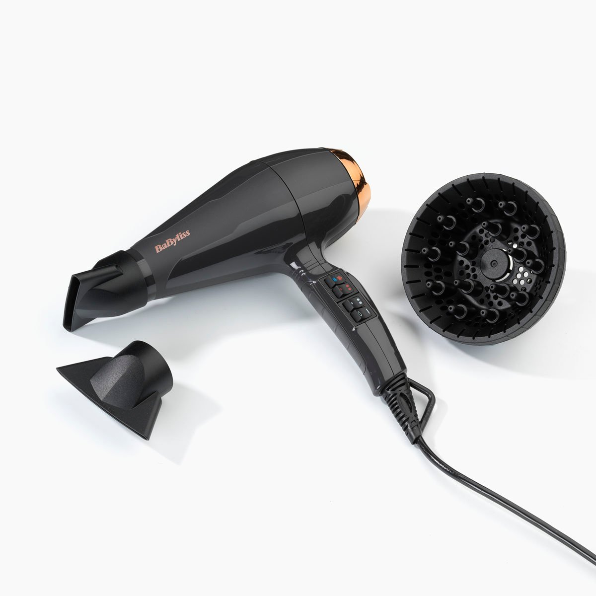 Uscător de păr Babyliss D570DE, 2200W, 2 viteze, 3 trepte temperatura