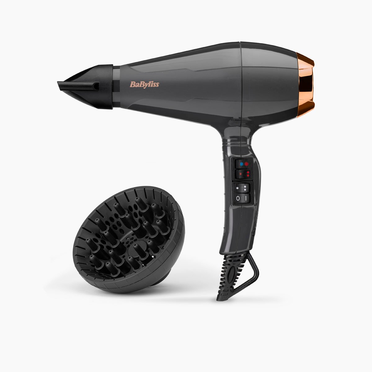 Uscător de păr Babyliss D570DE, 2200W, 2 viteze, 3 trepte temperatura