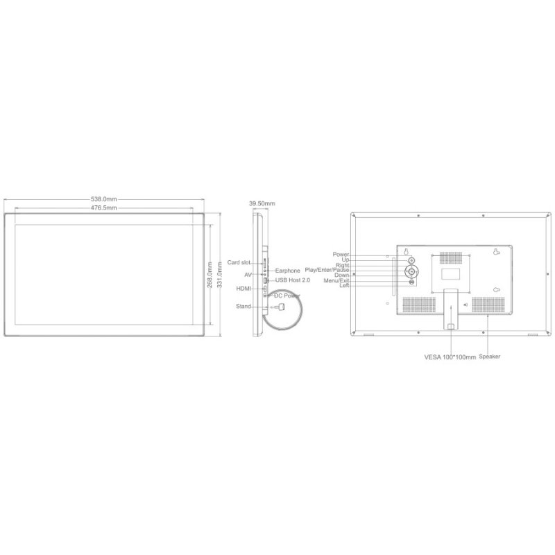 Дисплей IPS с высоким разрешением BRAUN DigiFrame 215 Бизнес Линия ( 21415 )