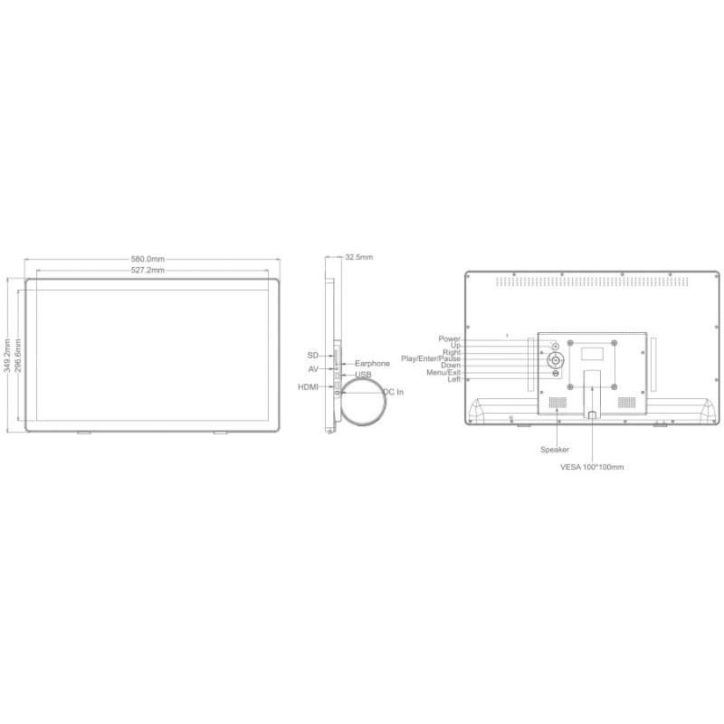 Дисплей IPS с высоким разрешением BRAUN DigiFrame 240 Бизнес Линия ( 21416 )