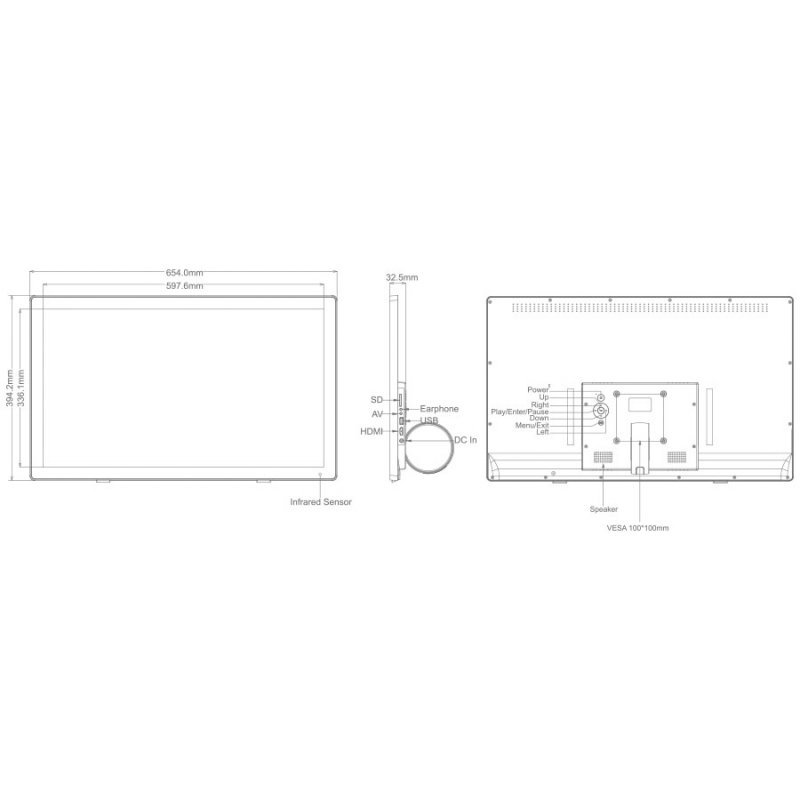 Дисплей IPS с высоким разрешением BRAUN DigiFrame 270 Бизнес Линия ( 21417 )