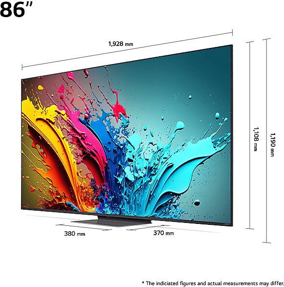 Телевизор LG 86QNED86T3A, Ultra HD 4K, HDR, 218 см