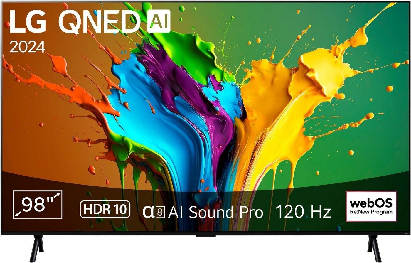 Televizor LG 98QNED89T6A, Ultra HD 4K, HDR, 247 см