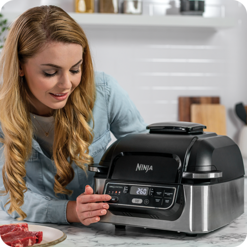 Friteuza cu aer cald si gratar electric Ninja Foodi AG301EU, 5,7l, 1760 W