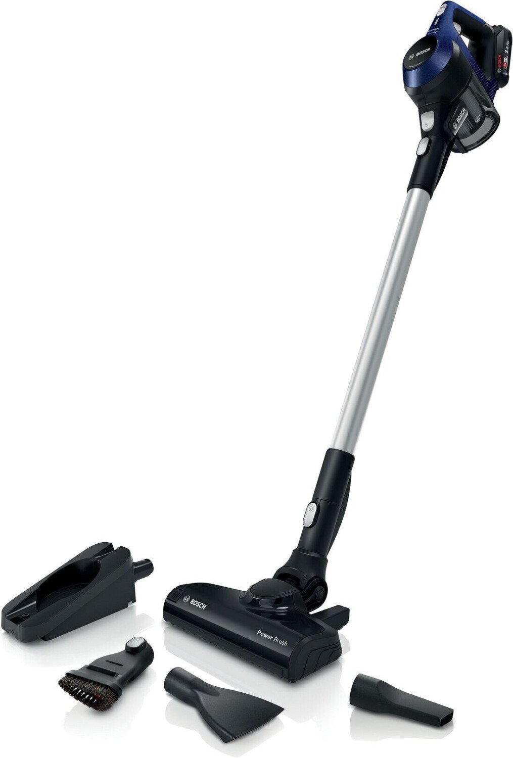 Aspirator vertical Bosch BBS611MAT, 0.3l, 18V, autonomie max 30 min, Power for ALL, Unlimited Blue