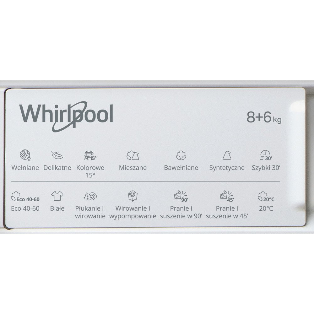 Встраиваемая стиральная машина с сушкой Whirlpool BI WDWG 861484