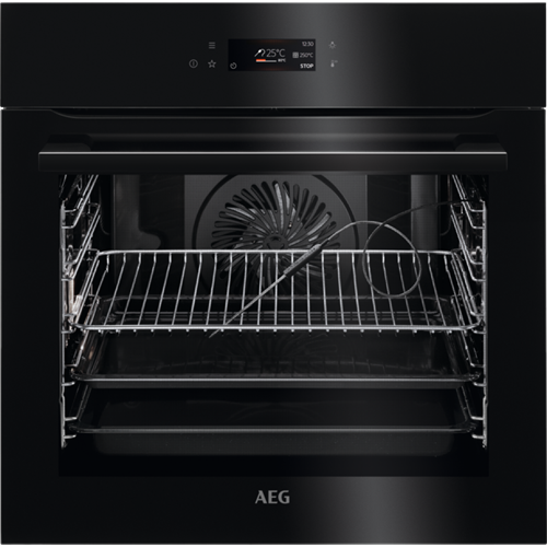 Духовой шкаф электрический AEG BPE742380B, Пиролитическая самоочистка, 71 л, Класс А++, черный